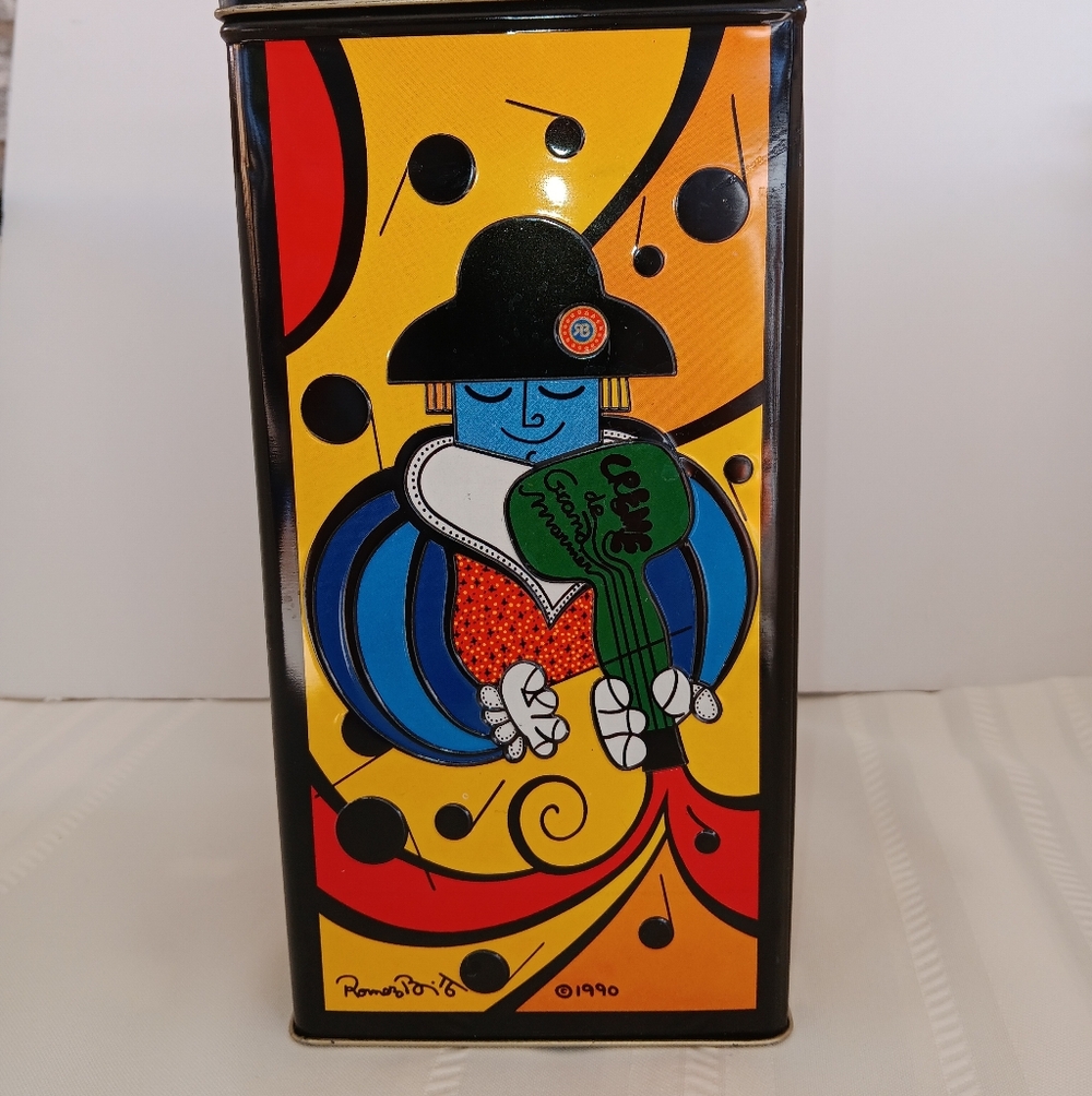 Romero Britto Artist Tin 1999 Crackers Sz. - Picture 2 of 10